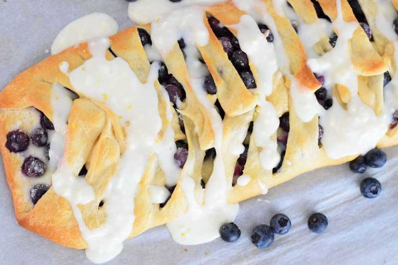 Blueberry Cream Cheese Breakfast Braid