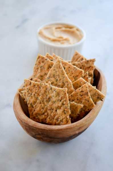 Seeded Sourdough Crackers