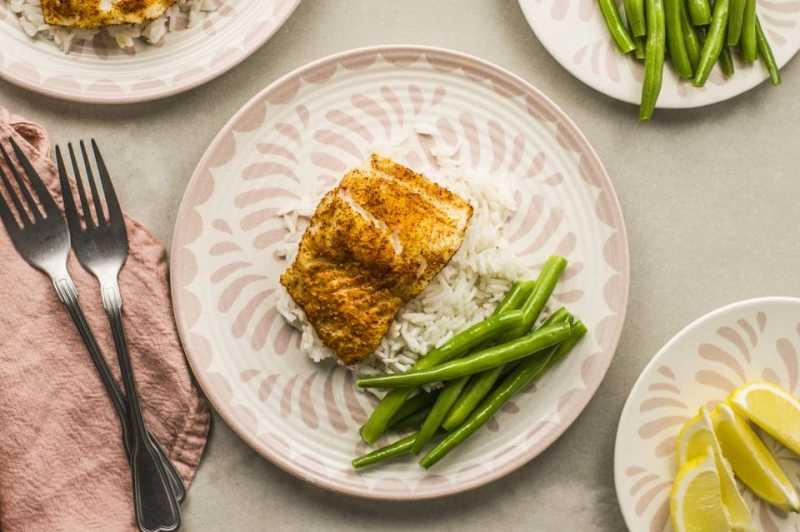 Low-Fat Spice-Rubbed Cod