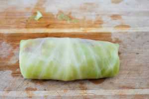 Stuffed Cabbage Rolls With Ground Beef and Rice