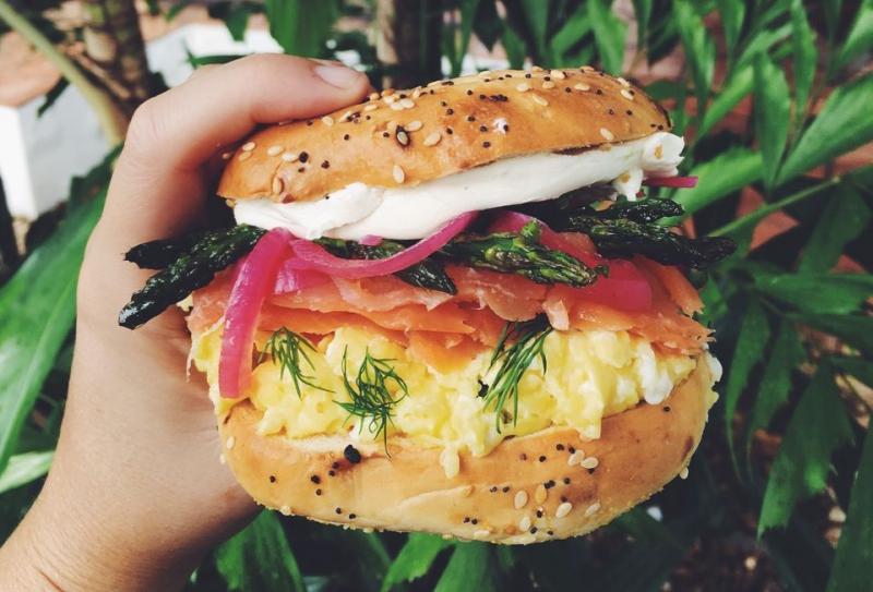 The Best Ever Smoked Salmon Bagel Sandwich
