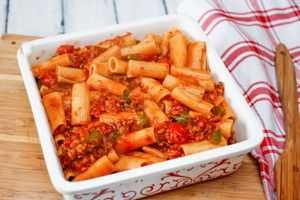 Baked Ziti With Ground Beef and Cheese Recipe