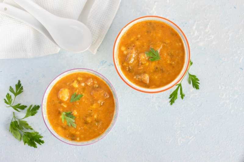 Classic Moroccan Harira: Tomato, Lentil, and Chickpea Soup
