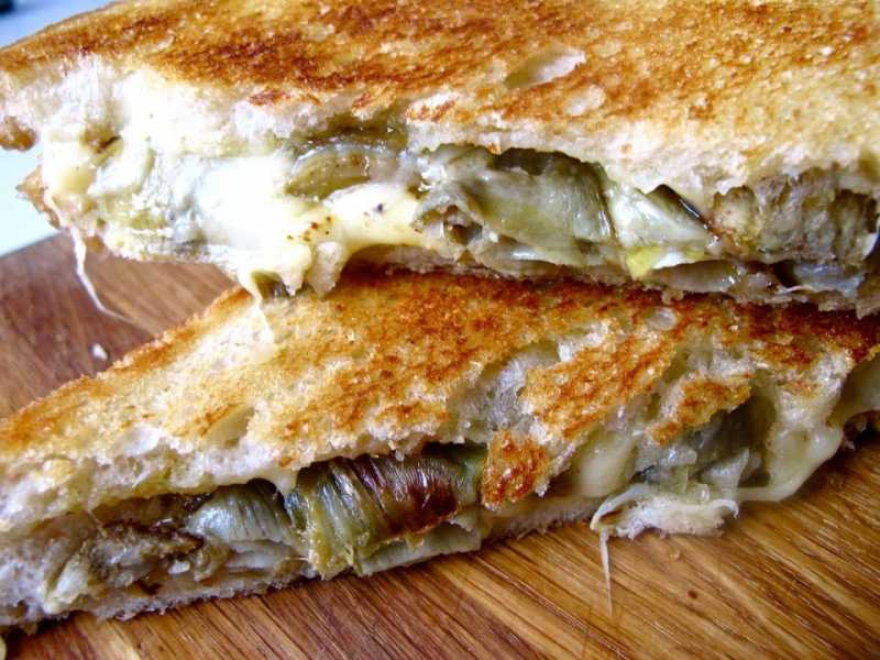 Roasted Artichoke Grilled Cheese Recipe