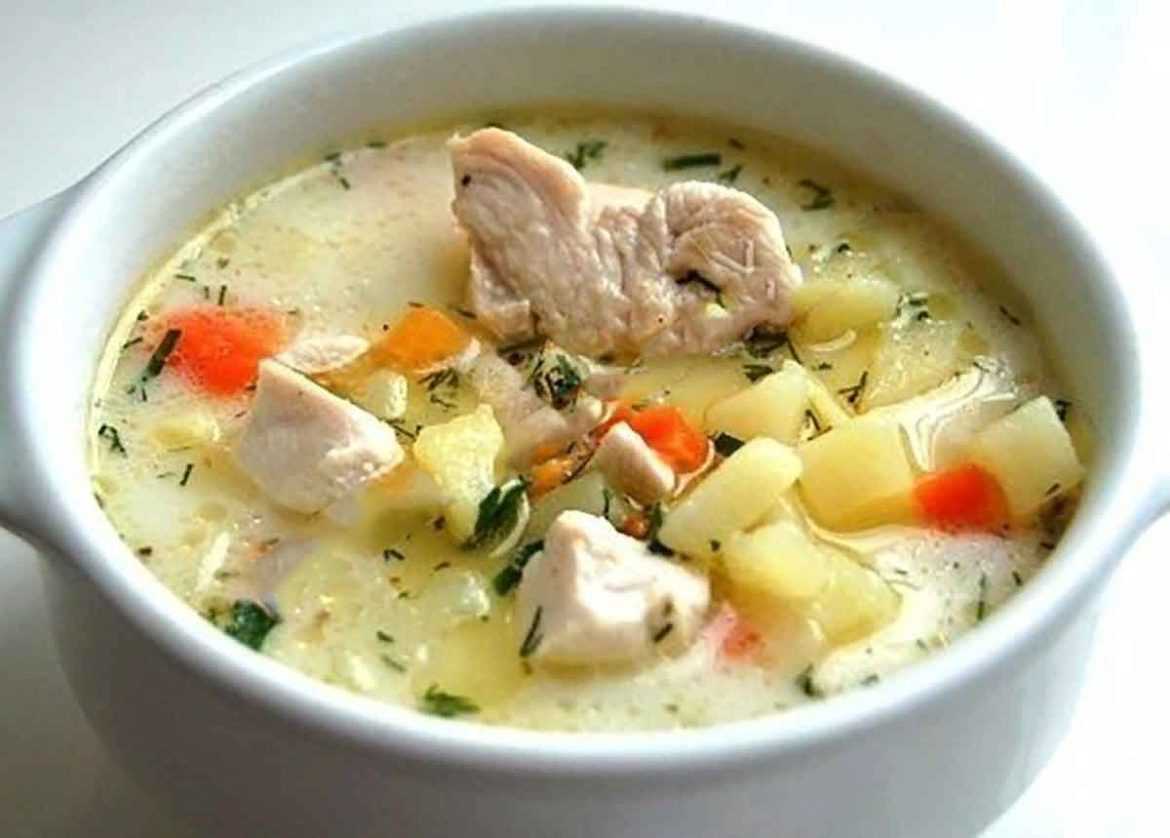 СЫРНЫЙ СУП С КУРИЦЕЙ Филе куриной грудки — 1 штучек; Морковь — 1 штучек.;…