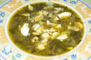 Оши-сиёлаф — таджикский суп с щавелем Ингредиенты: лук — 6 штучек. подсолнечное масло -…