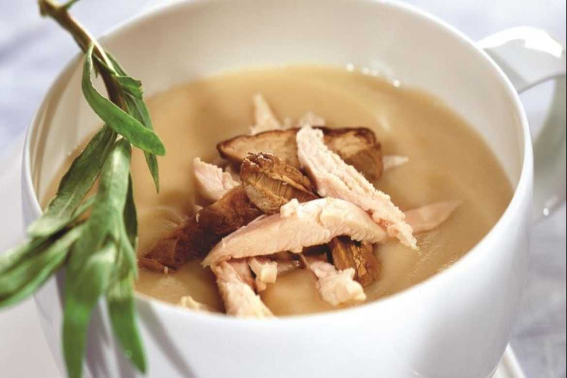 Суп-пюре с грибками и курицей Суп-пюре с грибками и курицей — блюдо, которое просто…